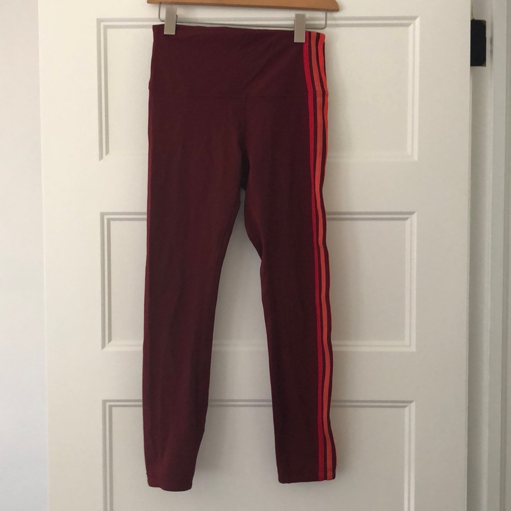 Lululemon Take A Hint 7/8 racing stripe leggings